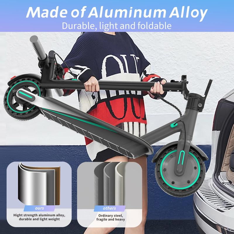 Adult Electric Scooter V8 Powerful 350W,Max 15/18 Miles,8.5'' Honeycomb Tire 3 Speed Gear 36V 10.5AH Battery
