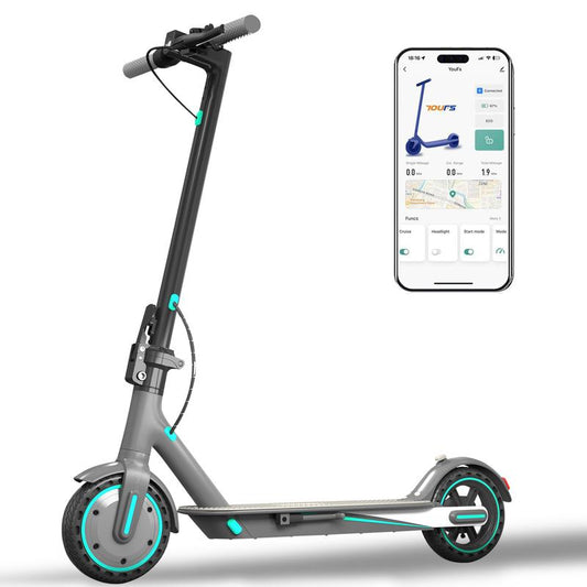Adult Electric Scooter V8 Powerful 350W,Max 15/18 Miles,8.5'' Honeycomb Tire 3 Speed Gear 36V 10.5AH Battery